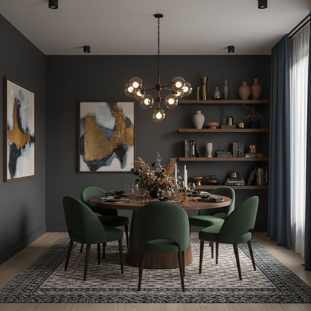 Featured image for Dark Walls Transform Dining Rooms Into Intimate Spaces
