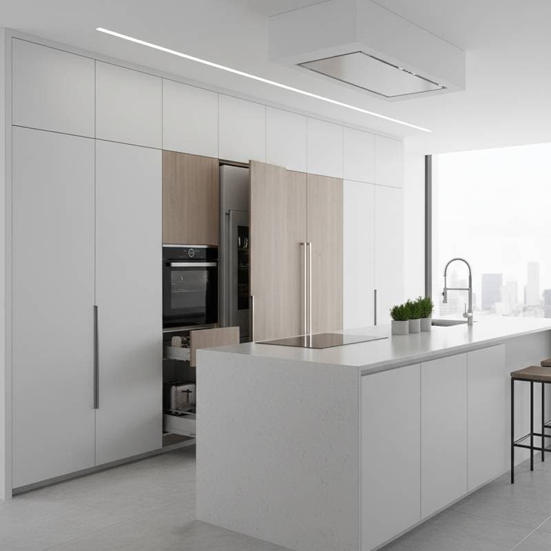 Featured image for Hidden Appliances Make Small Kitchens Feel Larger