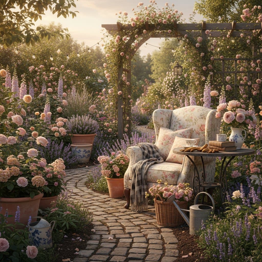 Featured image for Why Cottage Gardens Match the Grandmillennial Style