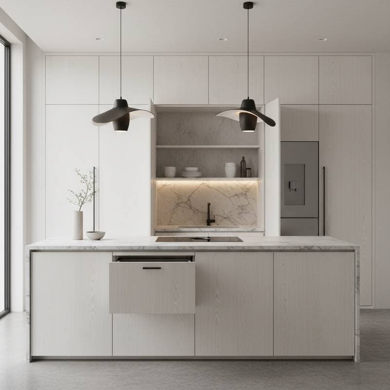 Featured image for Why Hidden Appliances Create Calmer Kitchen Spaces