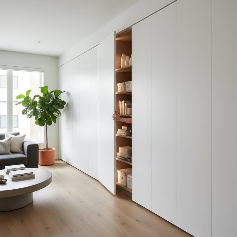 Featured image for Hidden Storage That Blends Into Your Walls