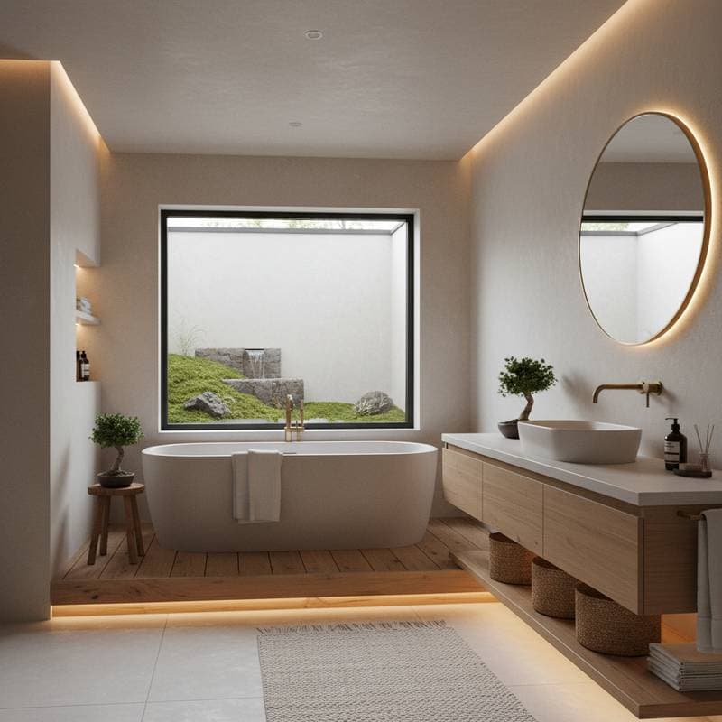 Featured image for Japandi Baths Blend Calm and Function for 2026