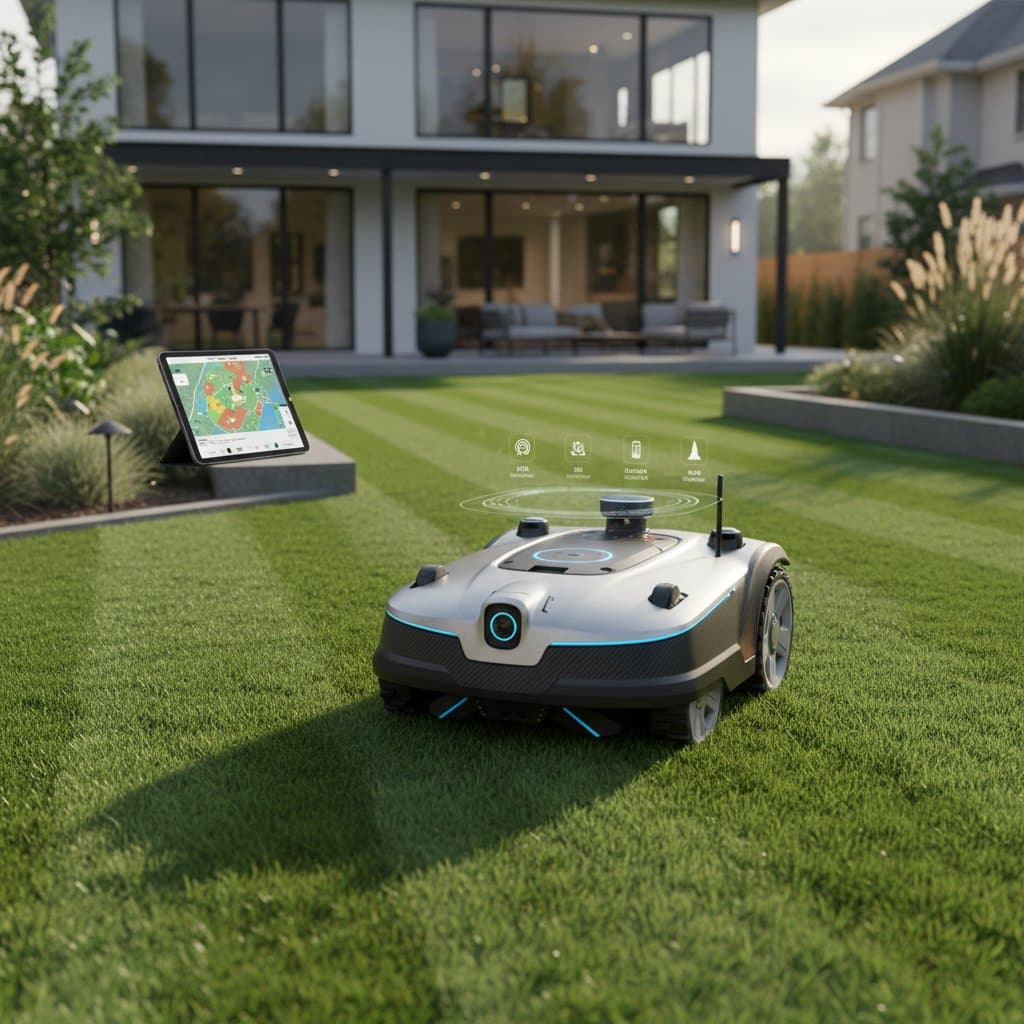 Featured image for AI Lawn Robots Learn Your Yard to Cut Smarter