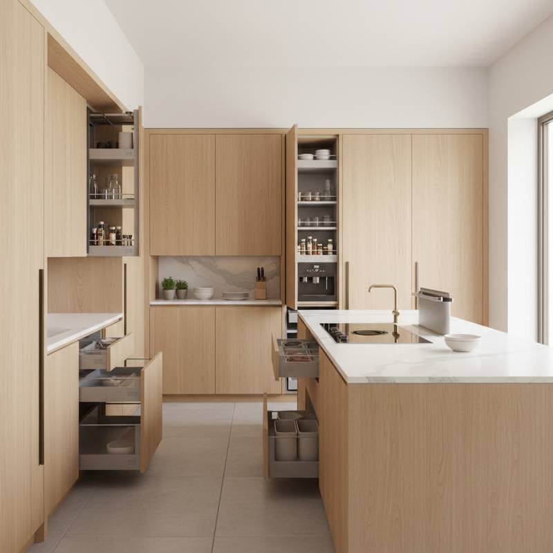 Featured image for Invisible Storage Blends Function Into Kitchen Form
