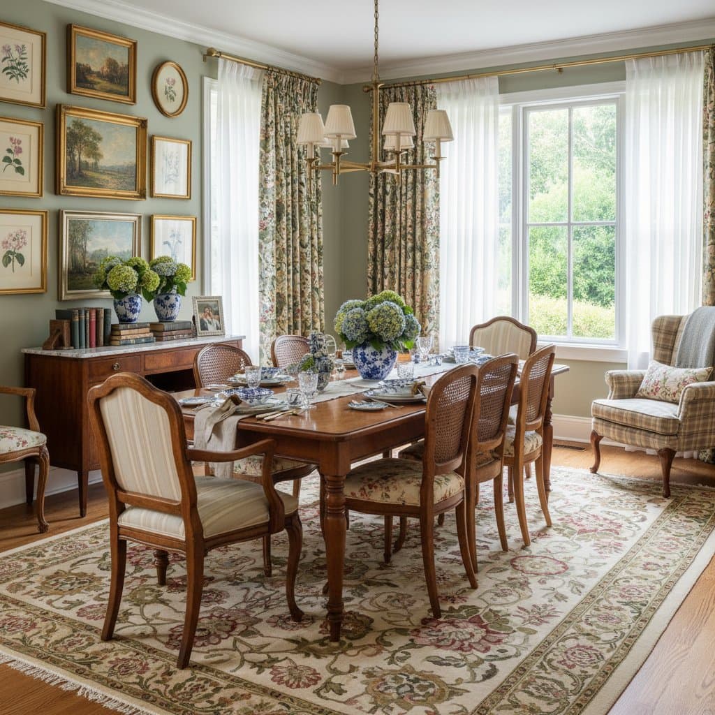 Featured image for Why Grandmillennial Dining Rooms Feel Like Home