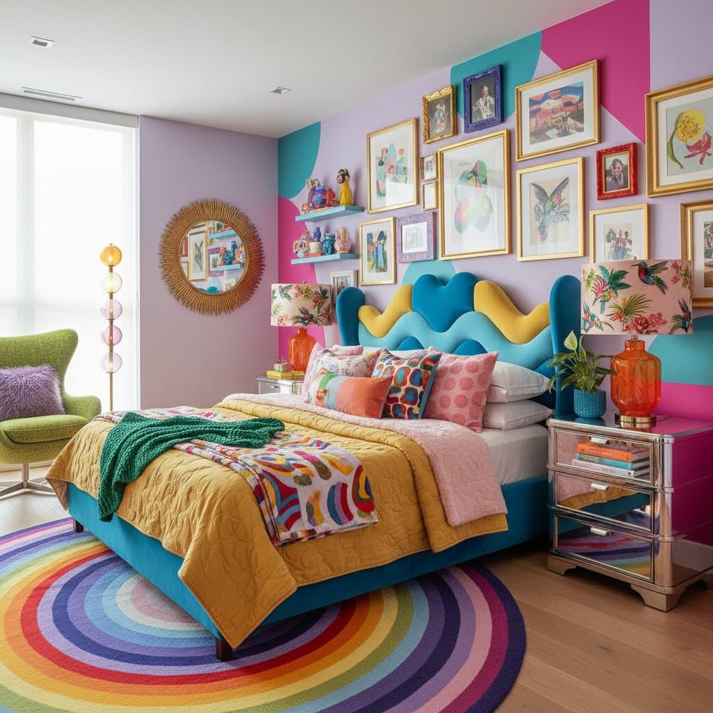 Featured image for Why Dopamine Decor Is Conquering Bedroom Trends