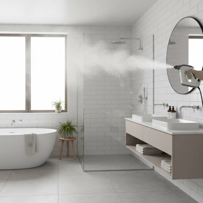Featured image for Steam Cleaning Bathrooms Without Harsh Chemicals