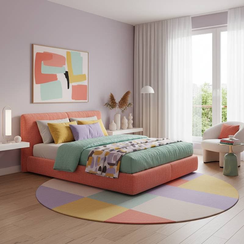 Image for Dopamine Decor Brings Bold Joy to Tired Bedrooms