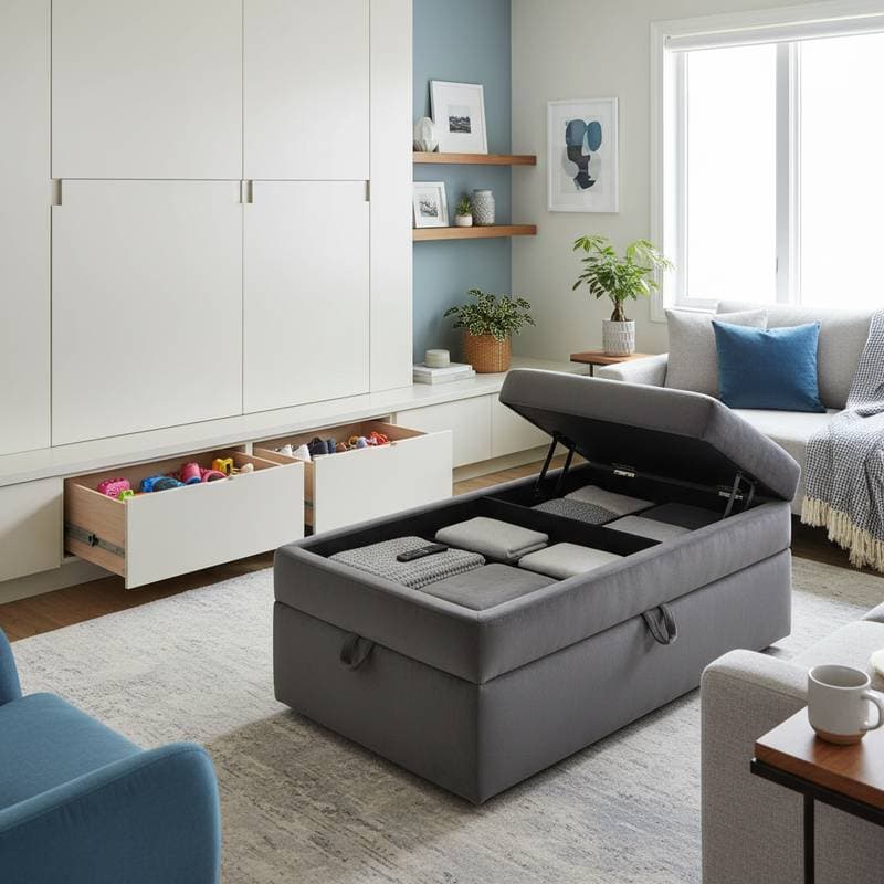 Featured image for Hidden Storage That Makes Clutter Disappear Fast