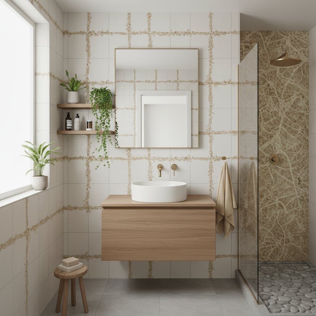 Featured image for Mushroom Grout Fights Mold Using Living Fungal Fibers