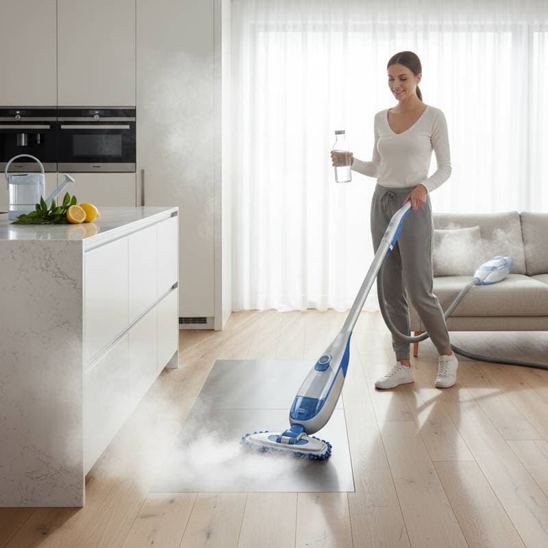 Featured image for Steam Cleans Without Chemicals Using Only Water