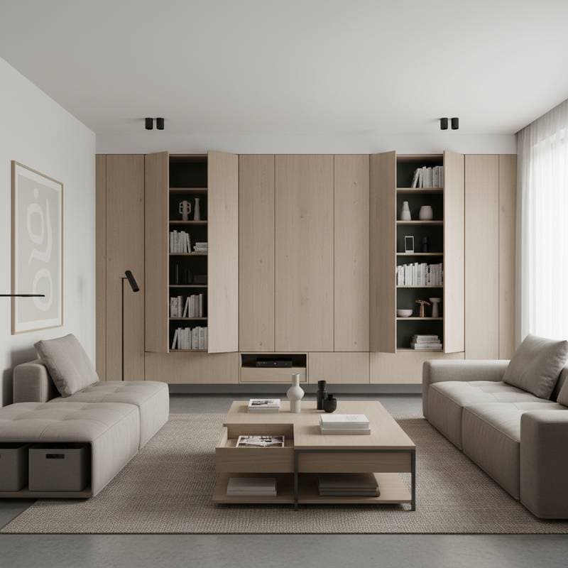 Image for Hidden Compartments Keep Family Homes Clutter-Free