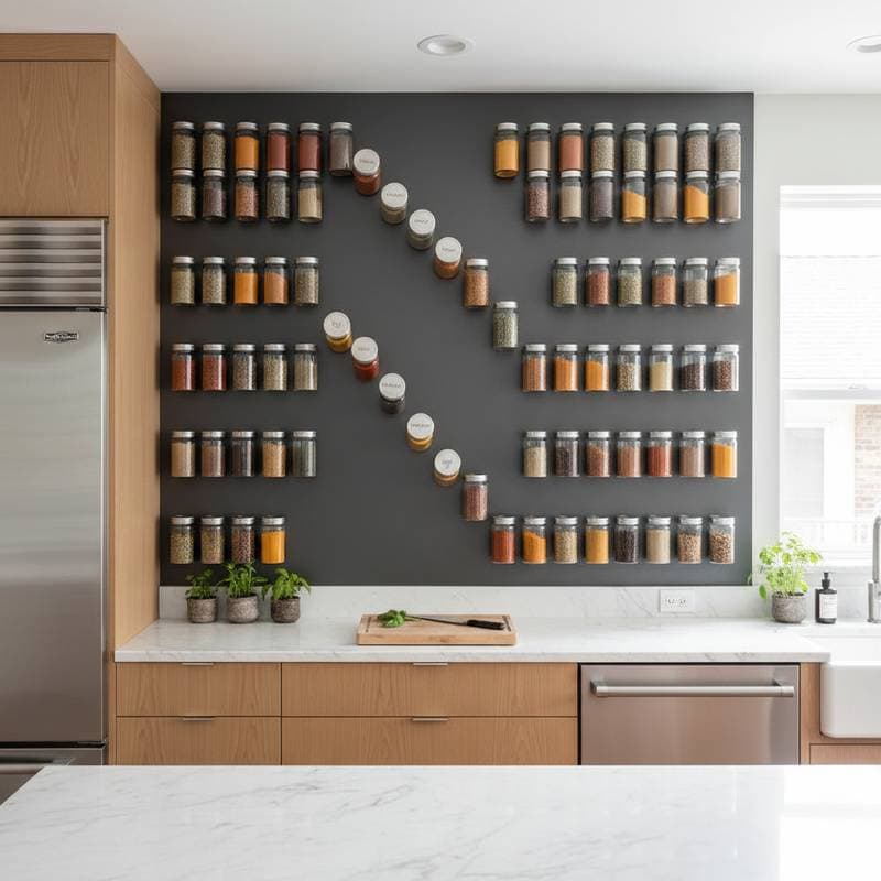 Image for Magnetic Spice Walls Turn Wasted Space Into Storage
