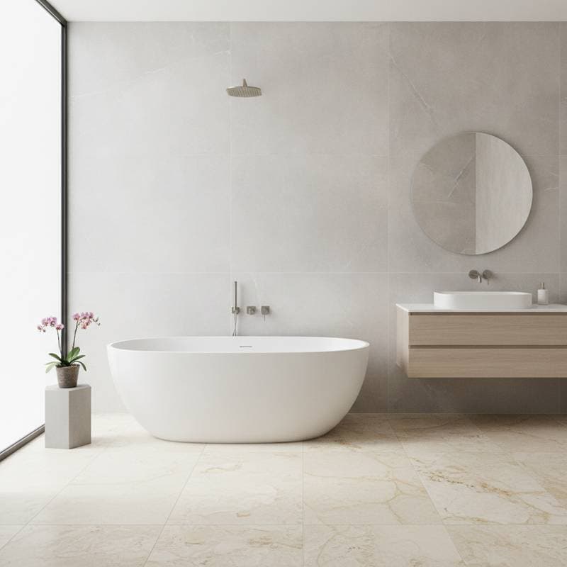Image for Groutless Tile Ends the Bathroom Scrubbing Battle