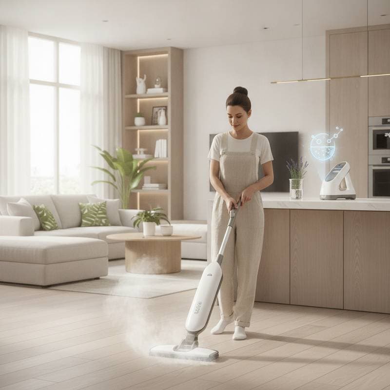 Image for Steam Cleaning Sanitizes Without Chemicals Using Heat