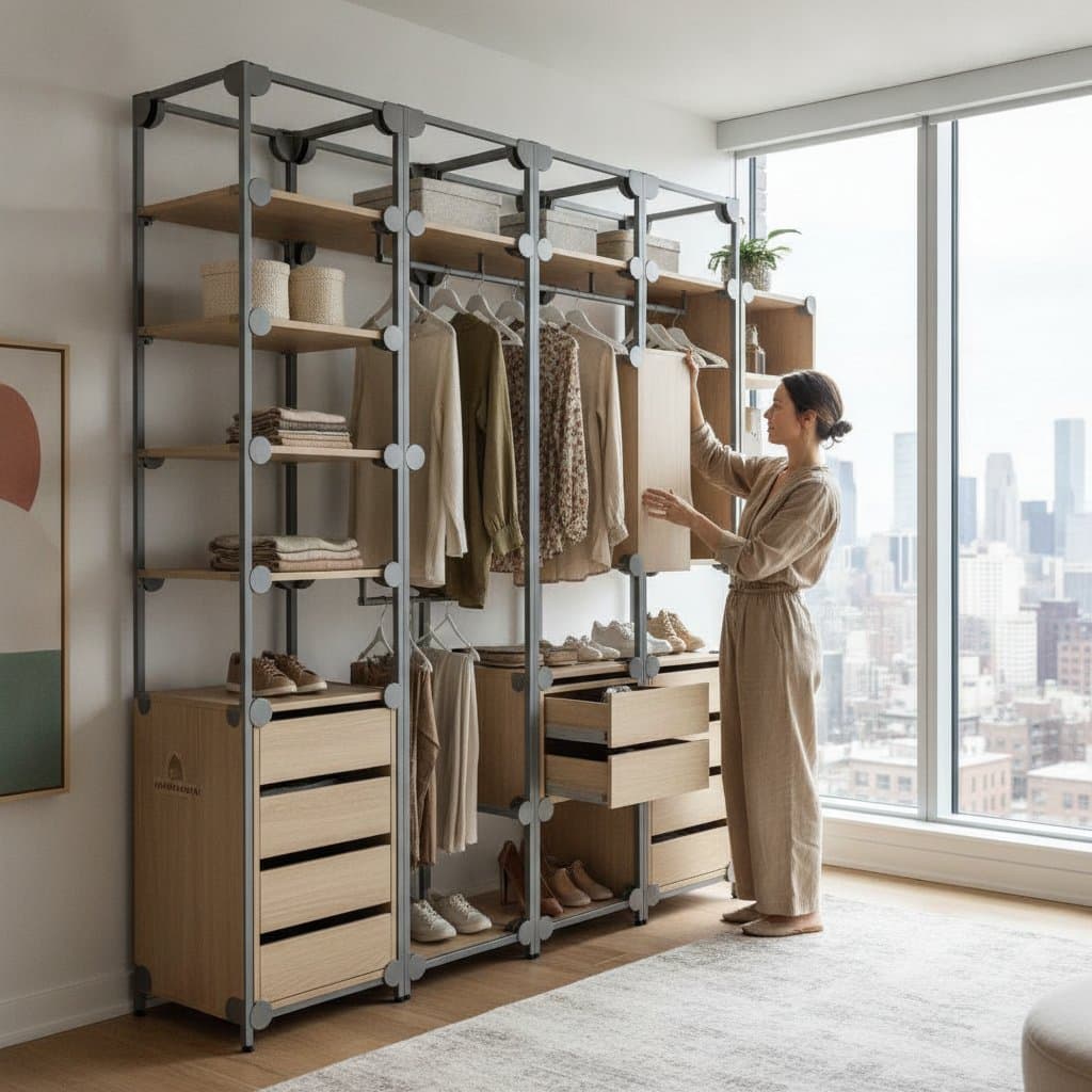 Featured image for Magnetic Storage Makes Closets Click Into Place