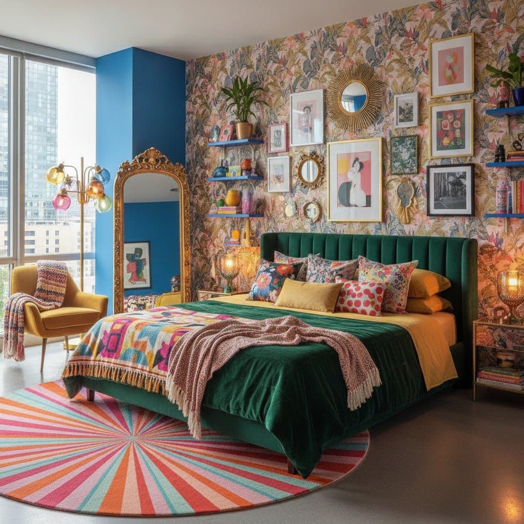 Image for Dopamine Decor Brings Maximalist Bedrooms Back