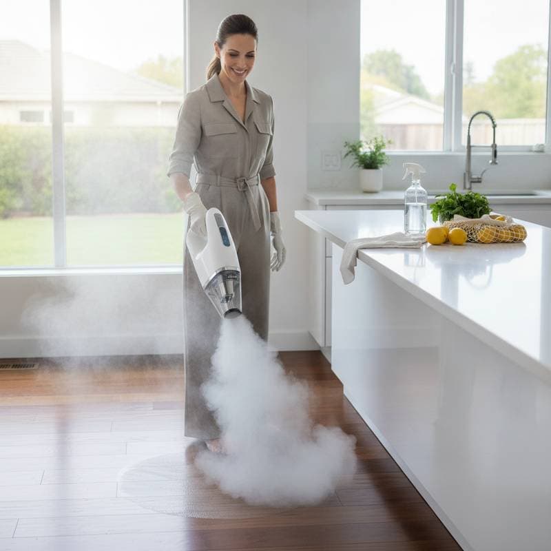 Image for Steam Cleans Better Than Chemicals Without Residue