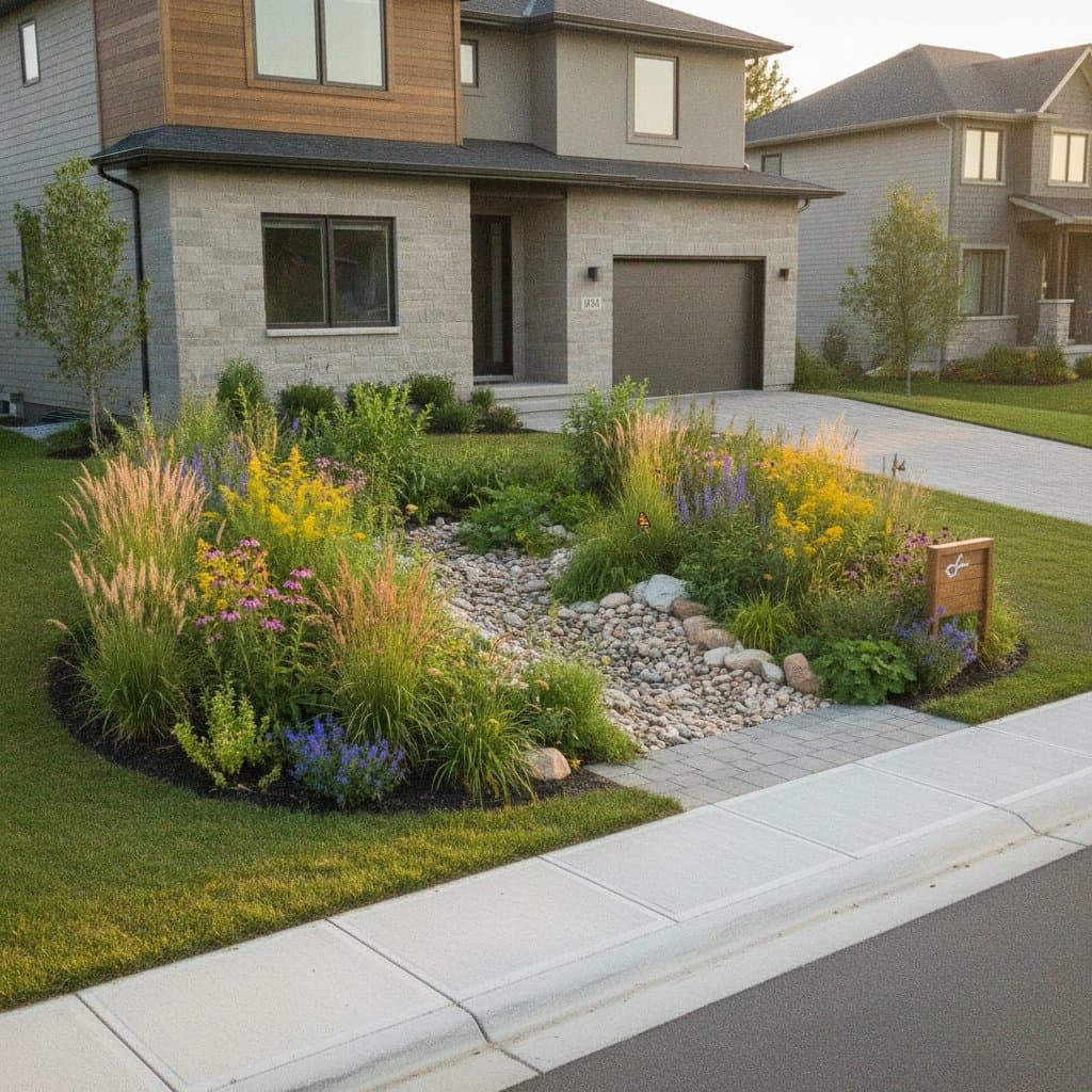 Image for Rain Gardens Stop Flooding and Boost Curb Appeal