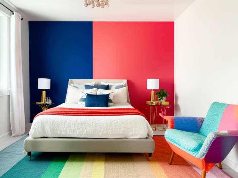Featured image for Dopamine Décor: Color Blocking Your Bedroom for $150