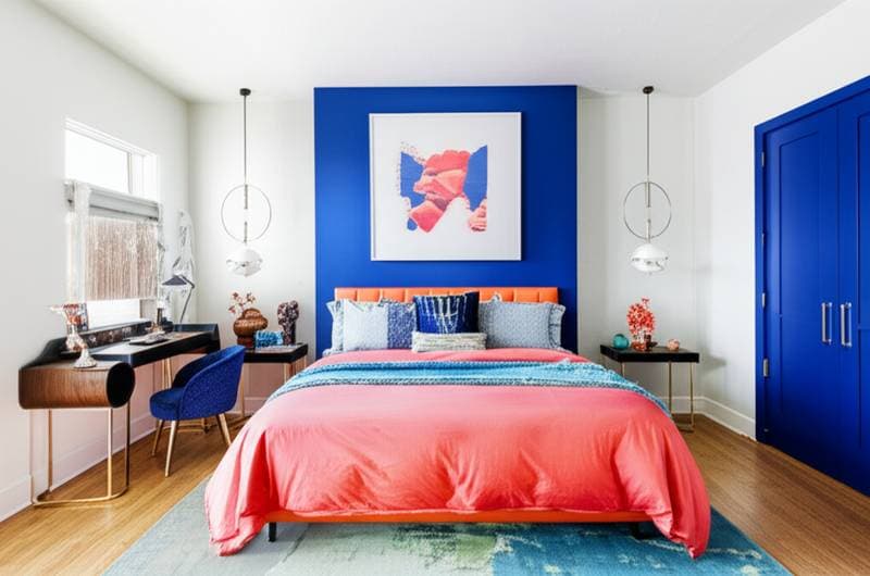 Featured image for Bold Colors That Trigger Happiness in Bedrooms