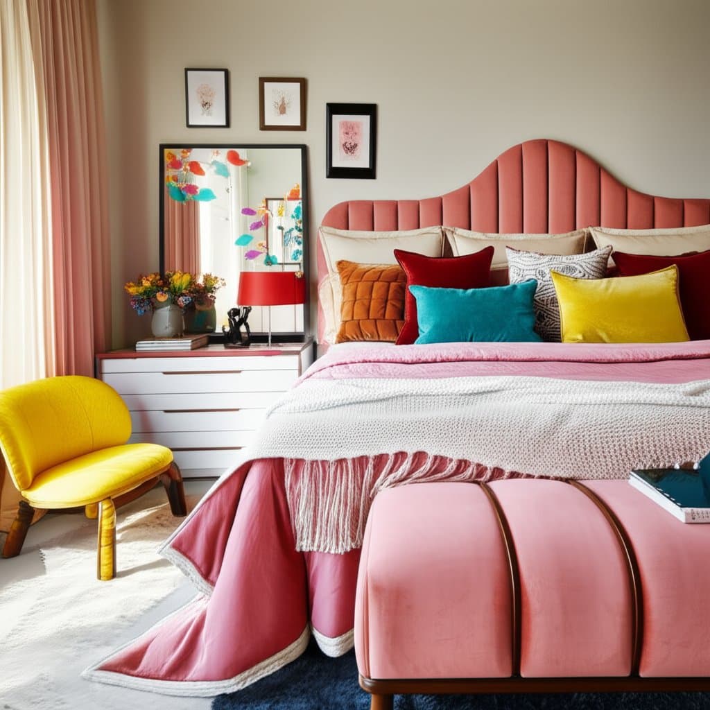 Featured image for Dopamine Decor Turns Beige Bedrooms Into Mood Sanctuaries