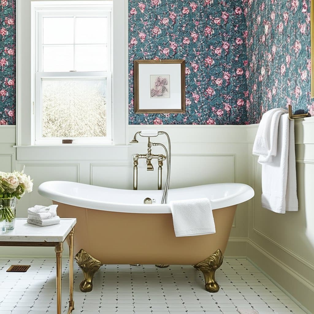 Featured image for Vintage Charm Meets Modern Luxury in Grandmillennial Baths