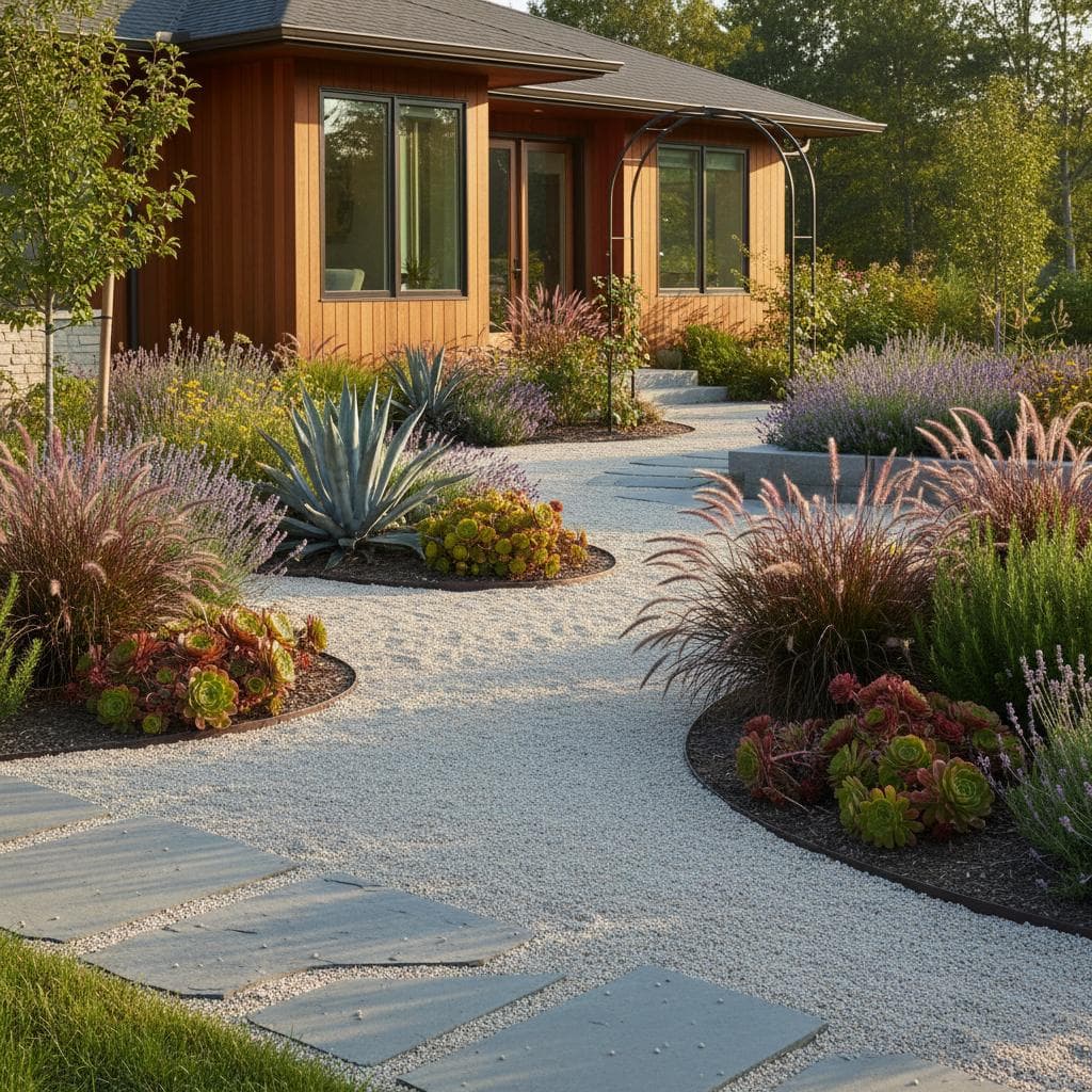 Featured image for Gravel Gardens Cut Water Use and End Lawn Maintenance