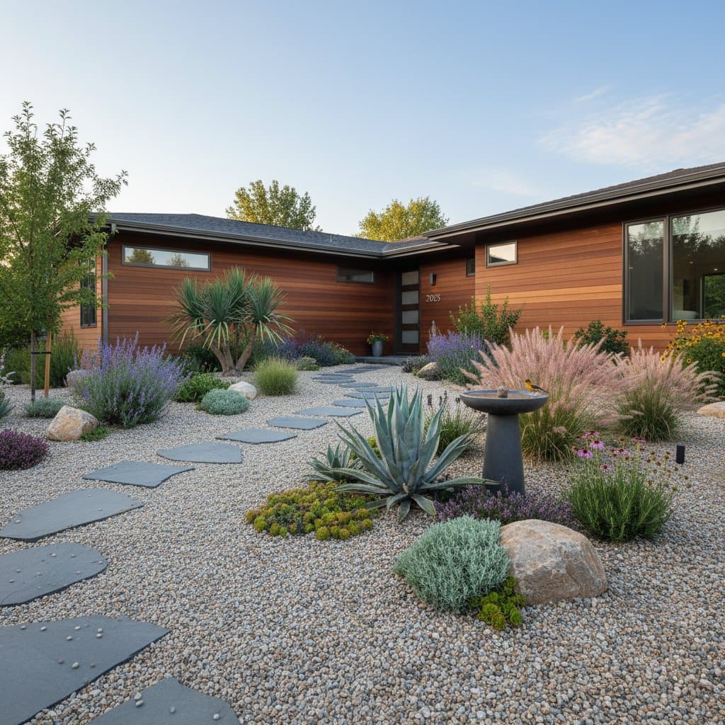 Featured image for Gravel Gardens Cut Water Use and End Weekly Mowing