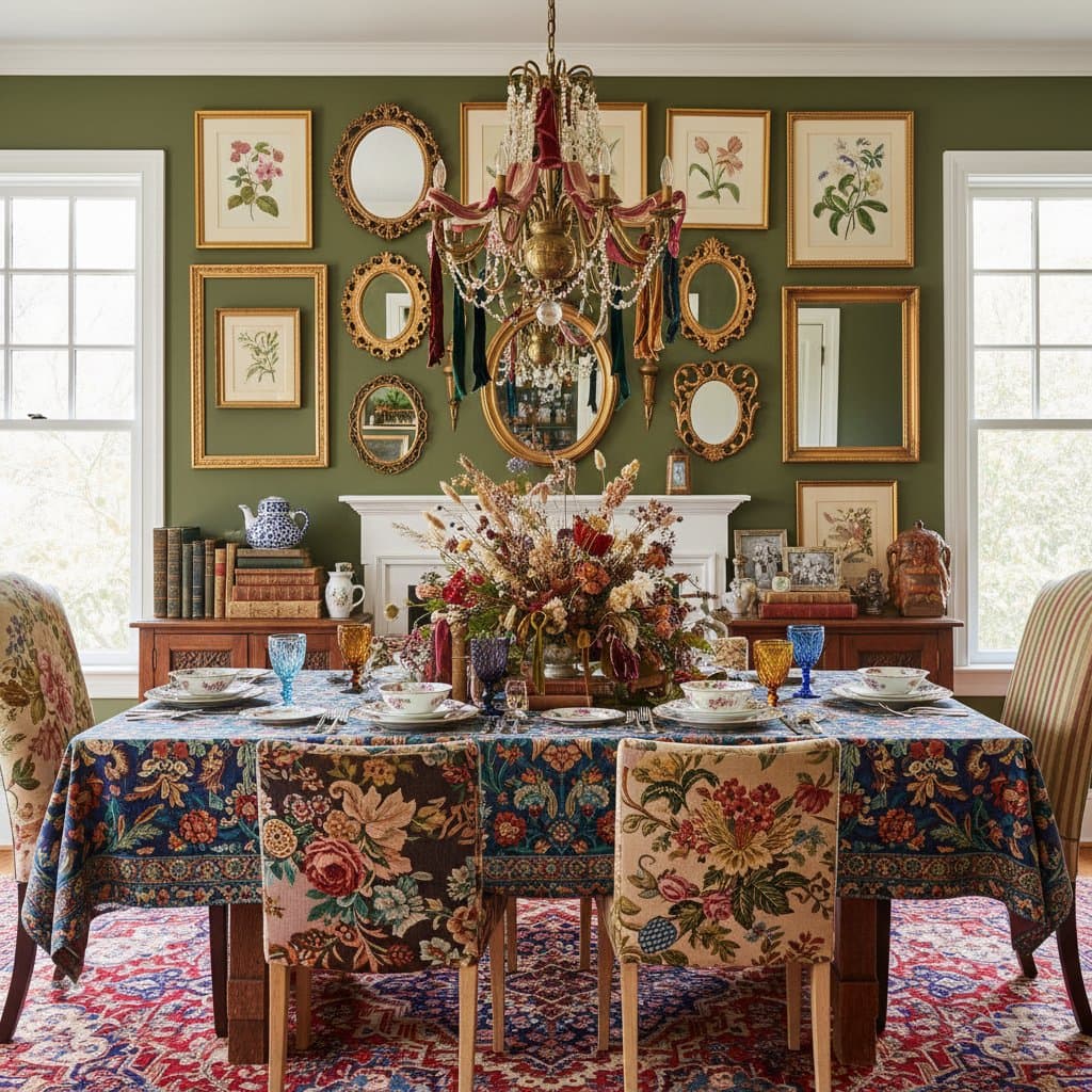 Featured image for Why Dining Rooms Are Ditching Beige for Grandma's China