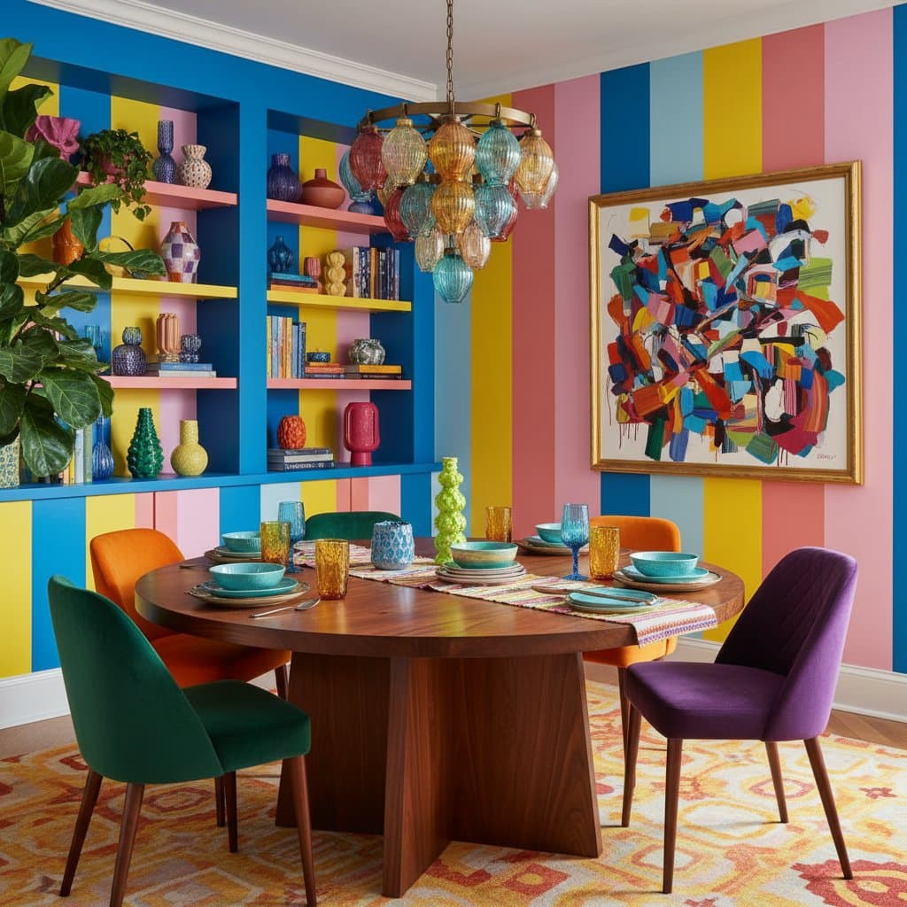 Featured image for Dopamine Decor Brings Bold Color to Dining Rooms