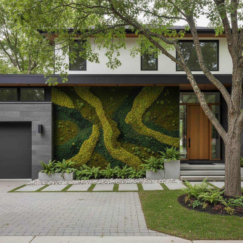 Featured image for Moss Walls Need No Mowing or Watering in Shade