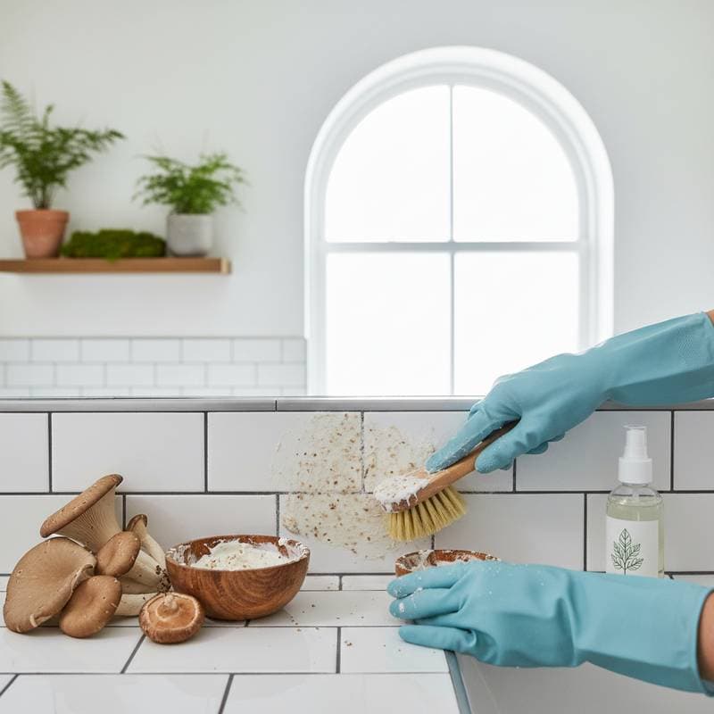 Featured image for The Viral Mushroom Trick for Eco Grout Cleaning