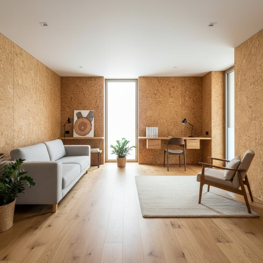 Featured image for Cork Walls Cut Noise and Carbon Better Than Drywall