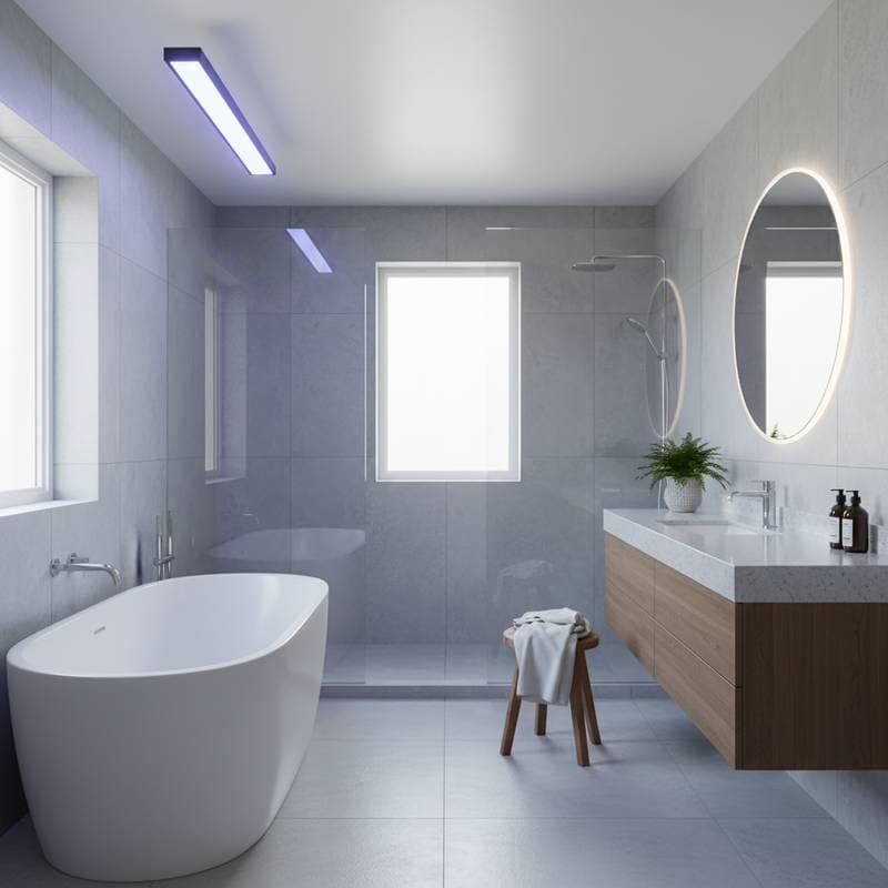 Featured image for UV-C Light Cuts Bathroom Scrubbing Without Chemicals