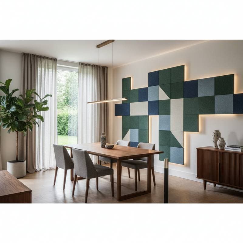 Featured image for Acoustic Panels Cut Dining Room Echo and Noise