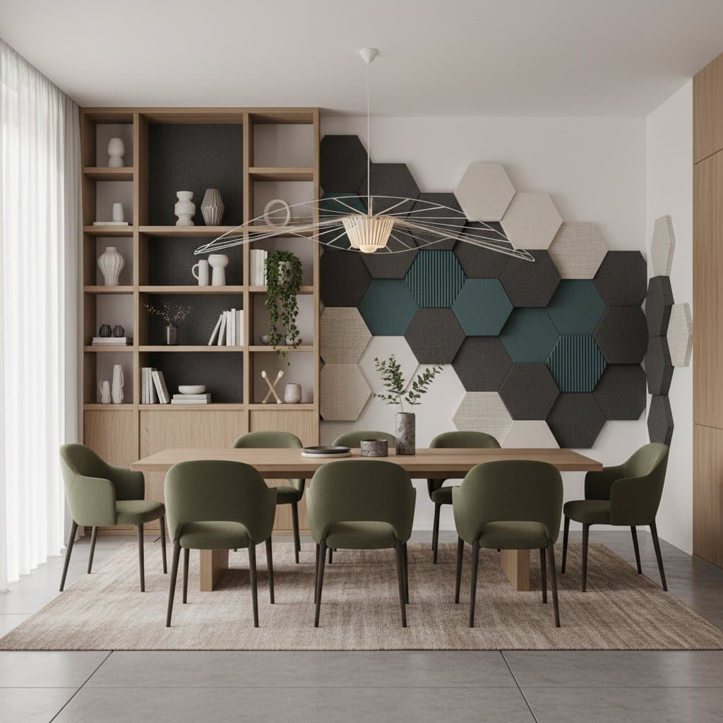 Featured image for Acoustic Panels Turned My Echoey Dining Room Cozy