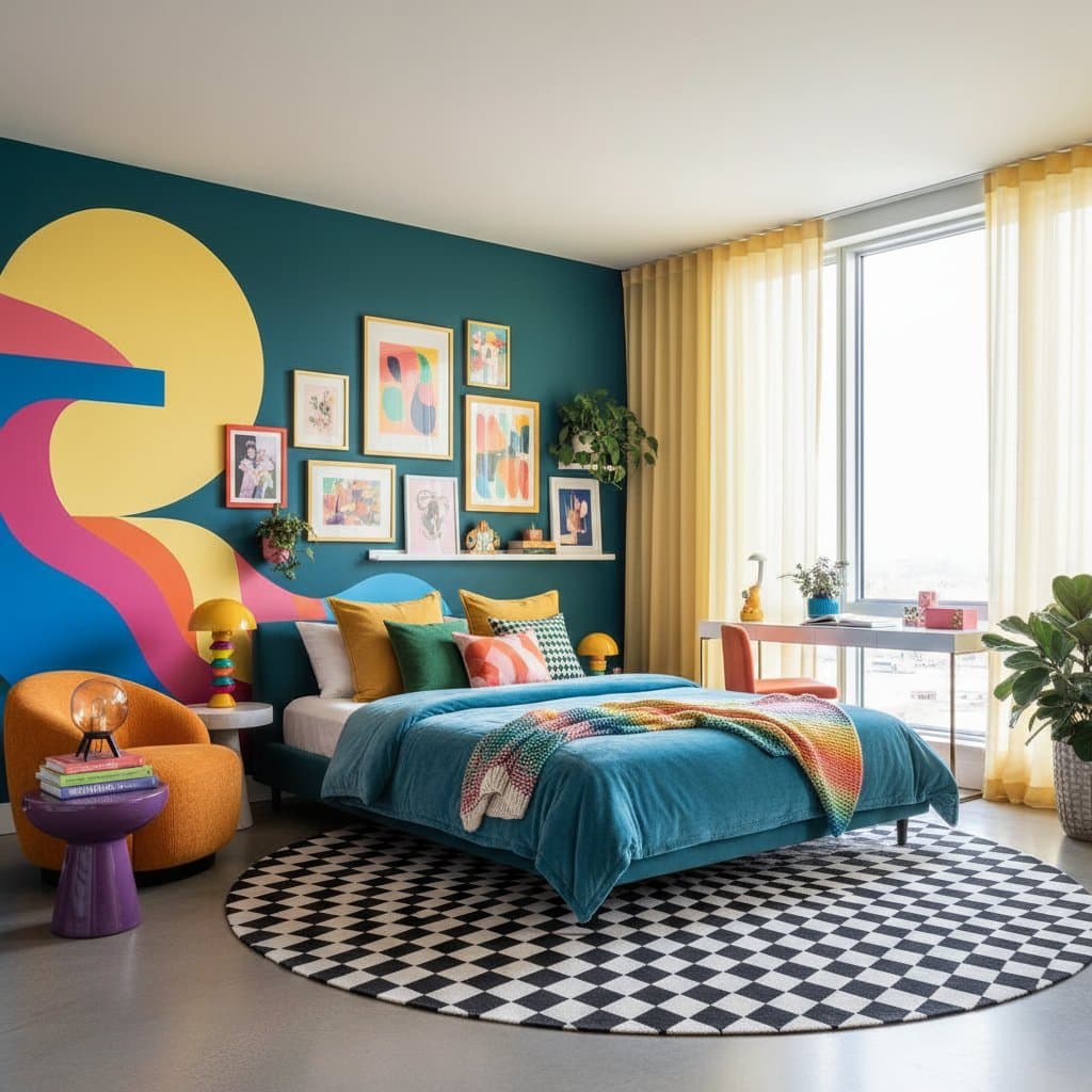 Featured image for Why Bold Color Bedrooms Beat Minimalist Design