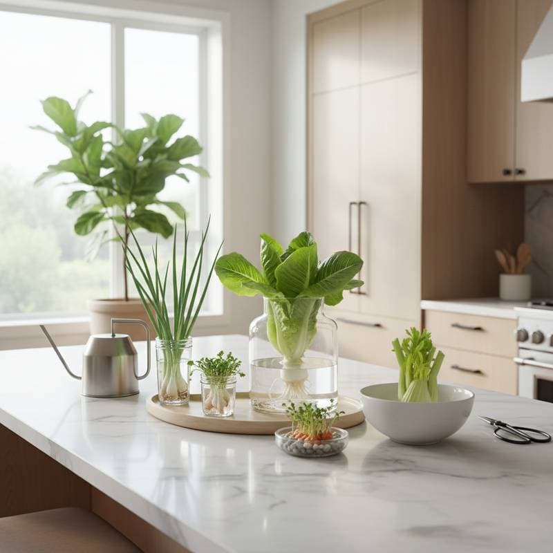 Featured image for Turn Kitchen Scraps Into a Thriving Countertop Garden