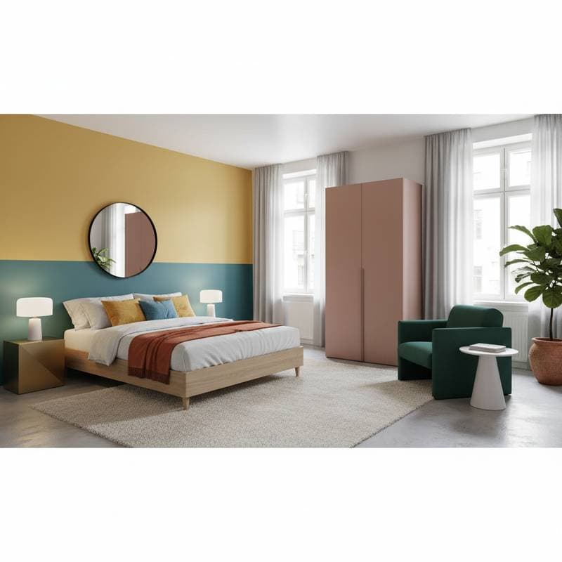 Featured image for Color-Blocking Bedrooms Turn Mood Into Design Choice