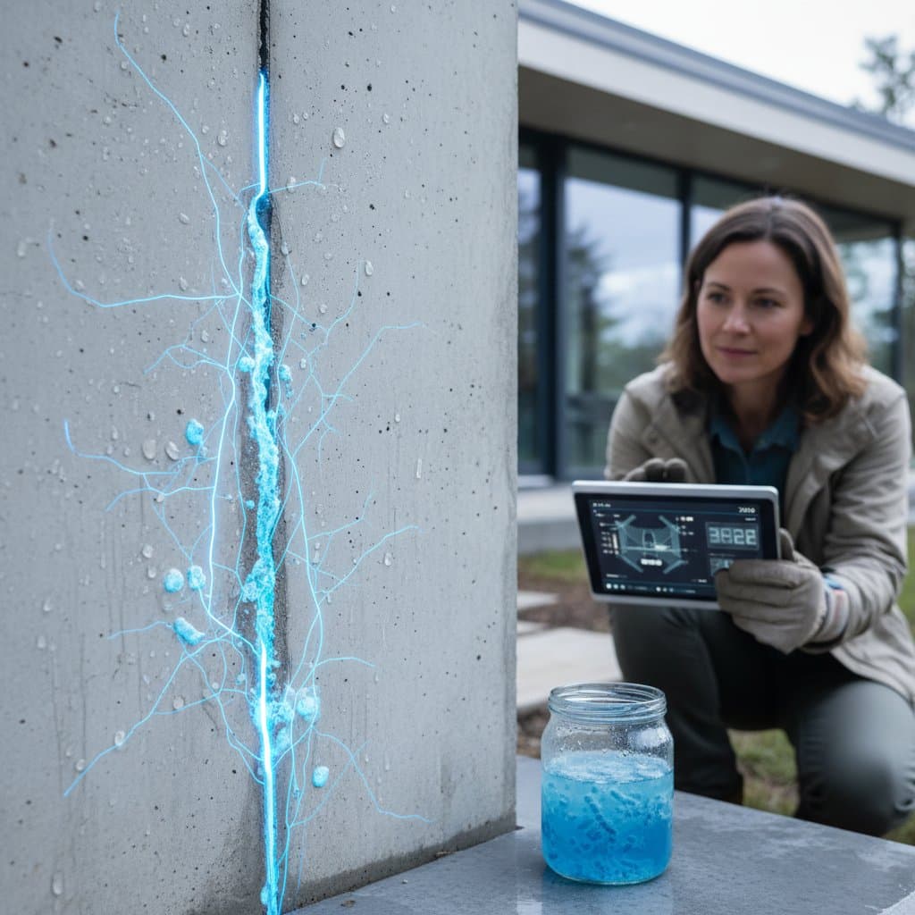 Featured image for Self-Healing Concrete Uses Bacteria to Fix Cracks