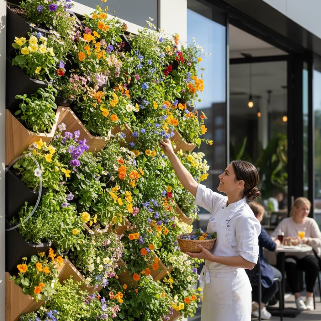 Featured image for Edible Flower Walls: Beauty You Can Actually Eat