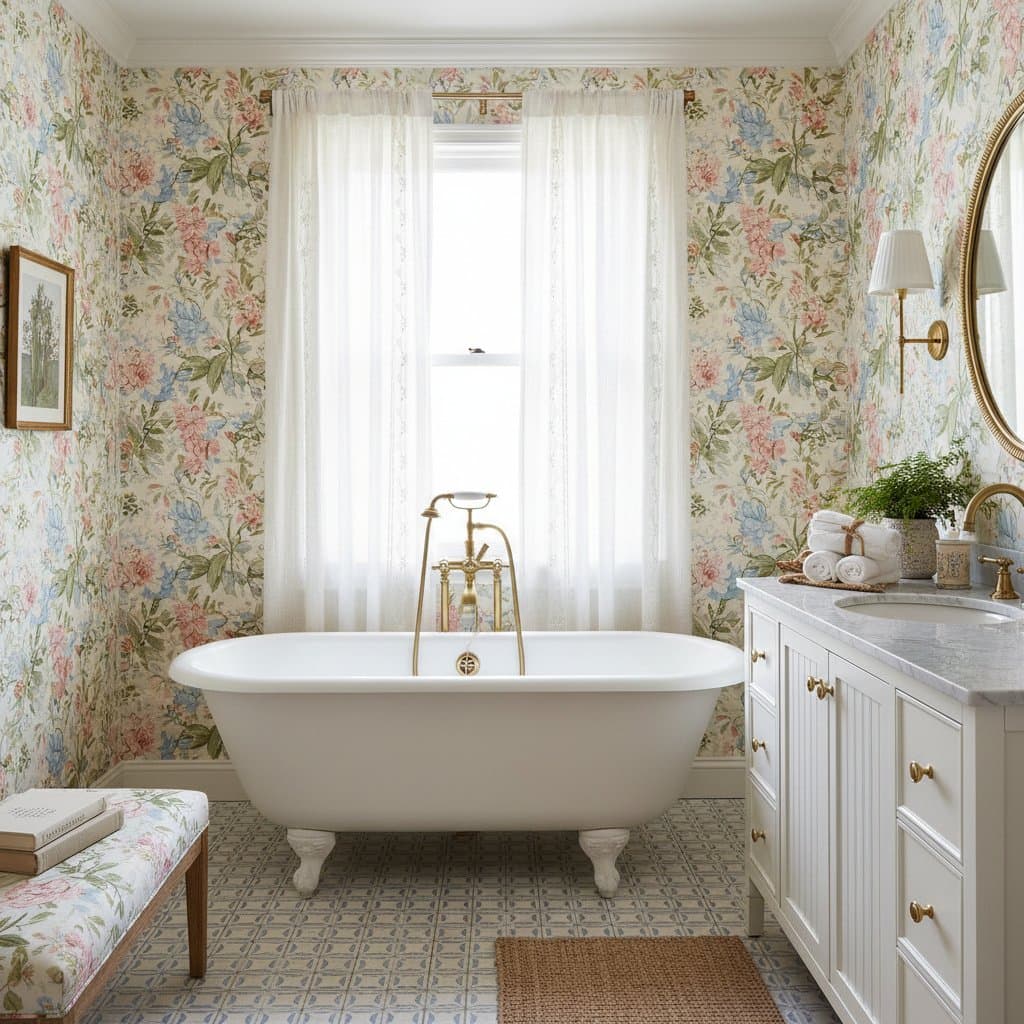 Featured image for Why Bathrooms Are Perfect for Grandmillennial Style
