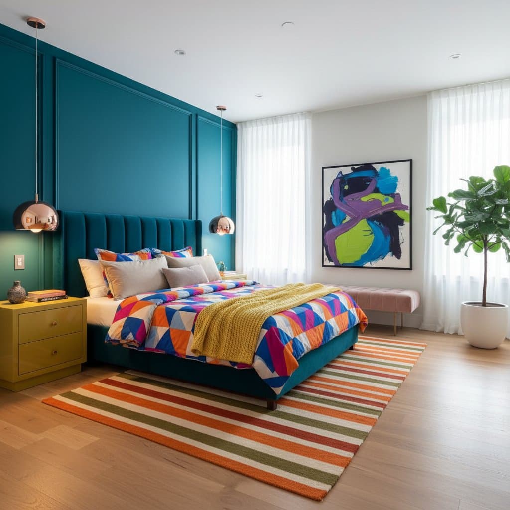 Featured image for Bold Colors Transform Bedrooms Into Mood Boosters