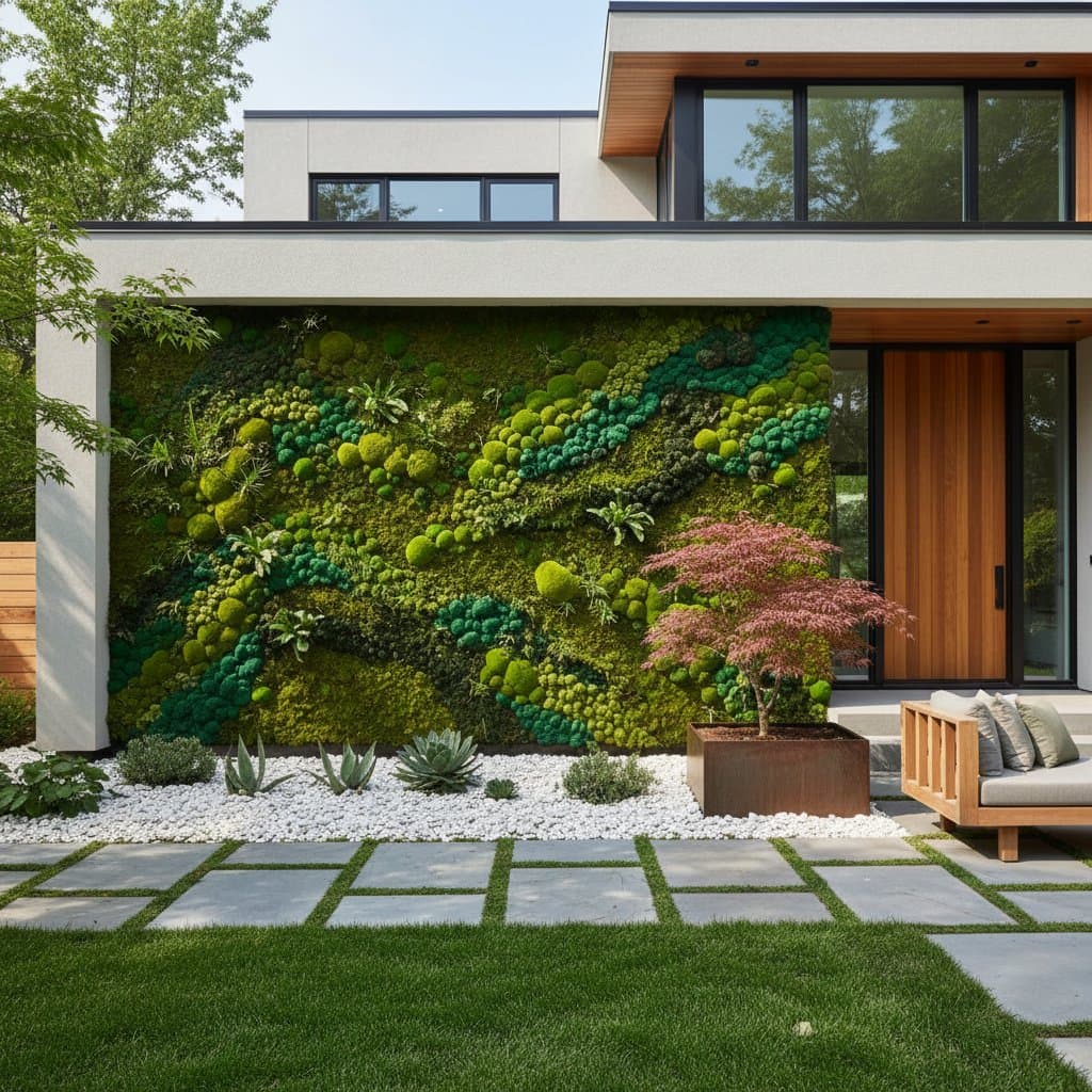 Featured image for Living Moss Walls Bring Luxury to Low-Maintenance Yards