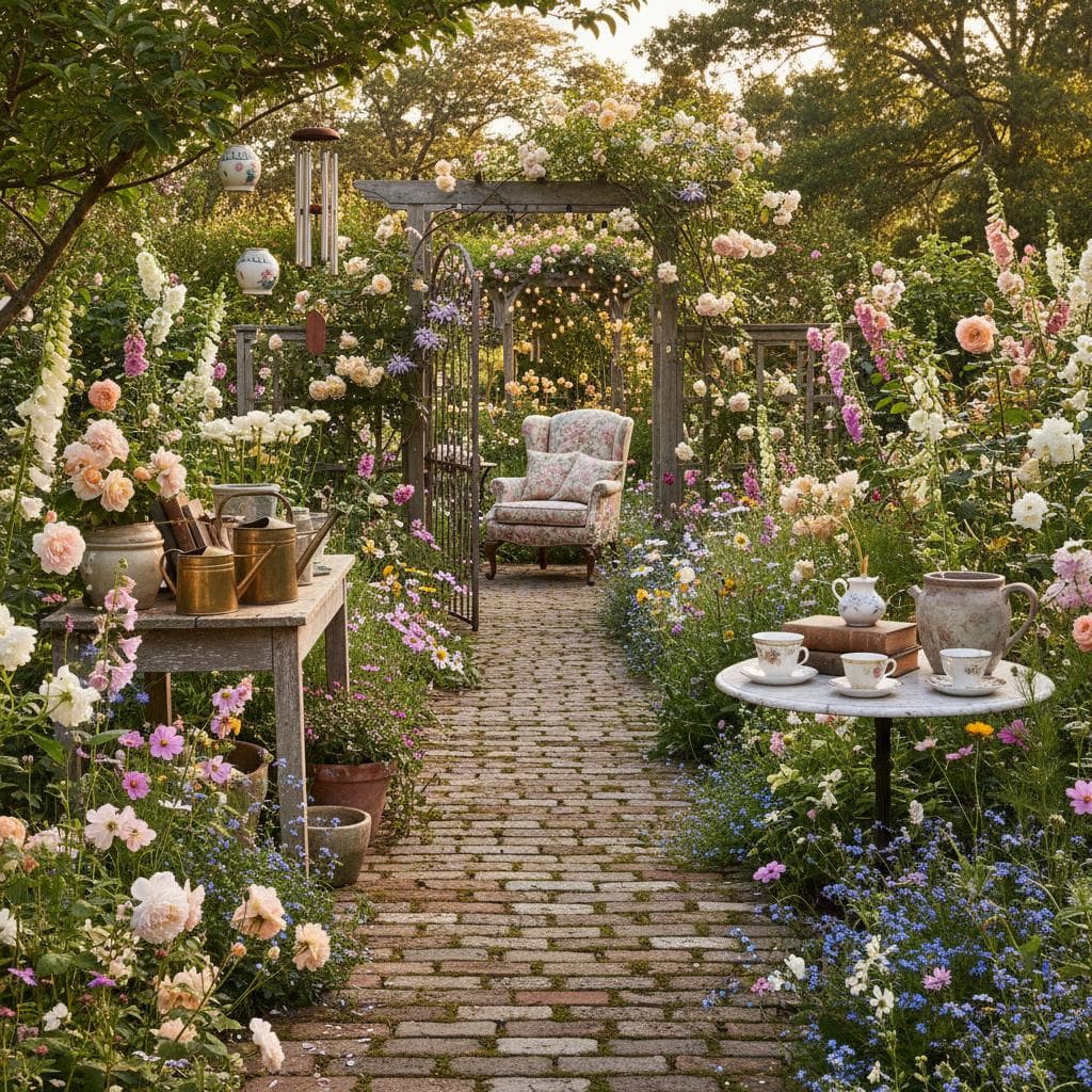 Featured image for Grandmillennial Gardens Bring Back Romance and Imperfection