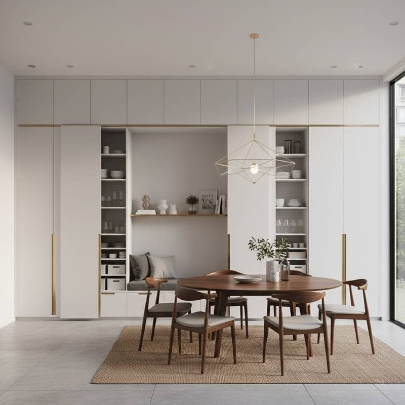 Featured image for Hidden Storage Walls Turn Dining Rooms Multipurpose