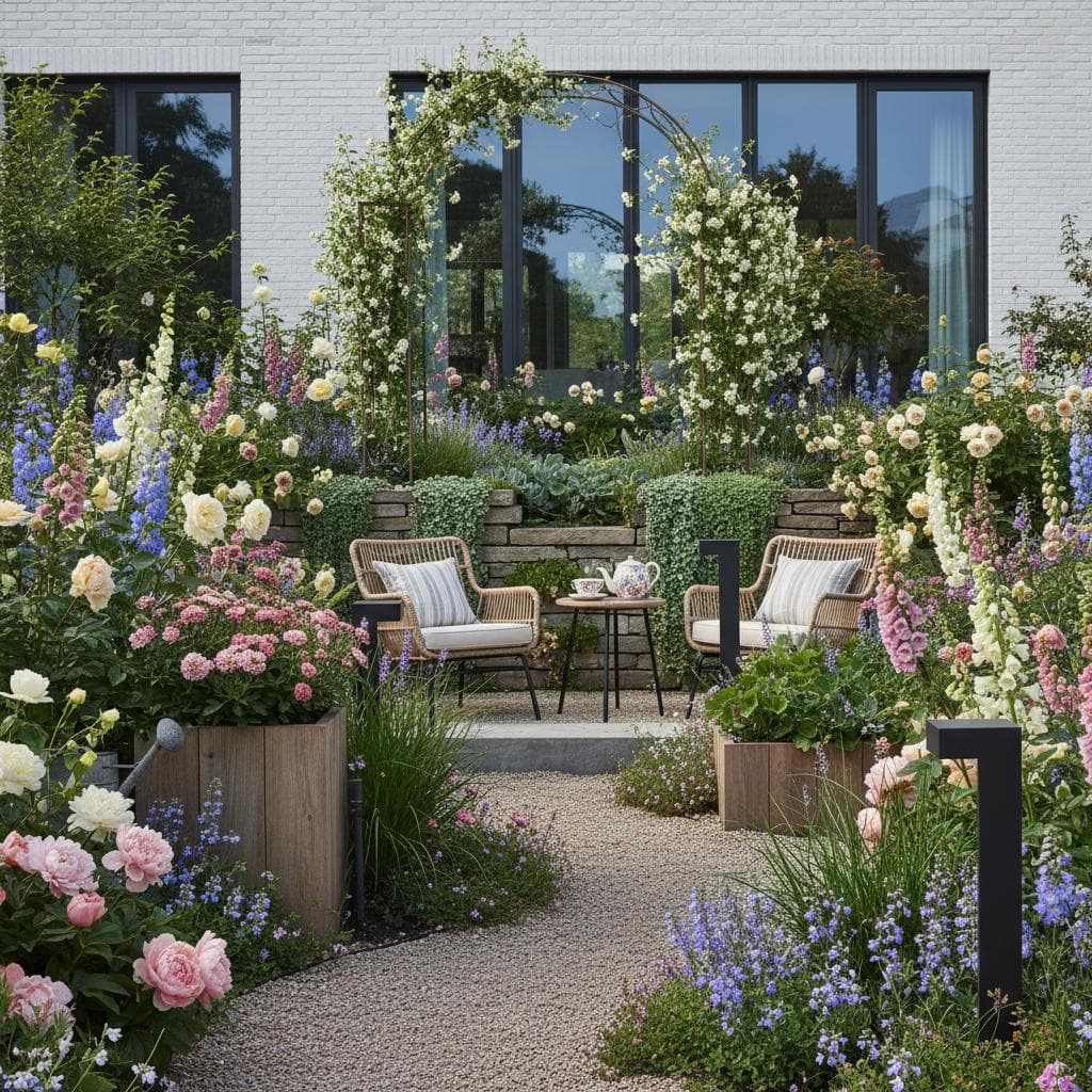 Featured image for Grandmillennial Gardens Blend Heirloom Blooms with Modern Charm