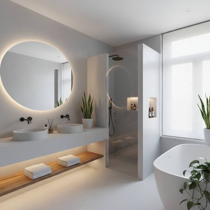 Featured image for Microcement: The No-Demo Fix for Dated Bathrooms