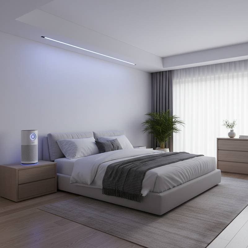 Featured image for UV-C Air Purifiers Destroy Bedroom Pathogens Safely
